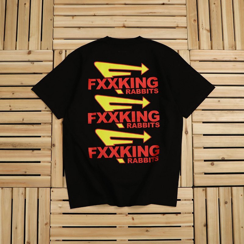 Футболка A Bathing Ape Fxxing Rabbits "Black" фото № 2