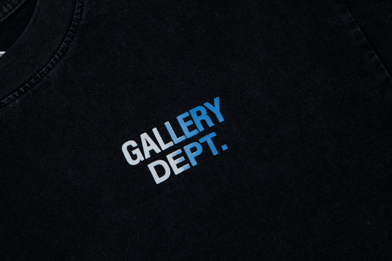 Футболка Gallery Dept Base With Logo "Black" фото № 3