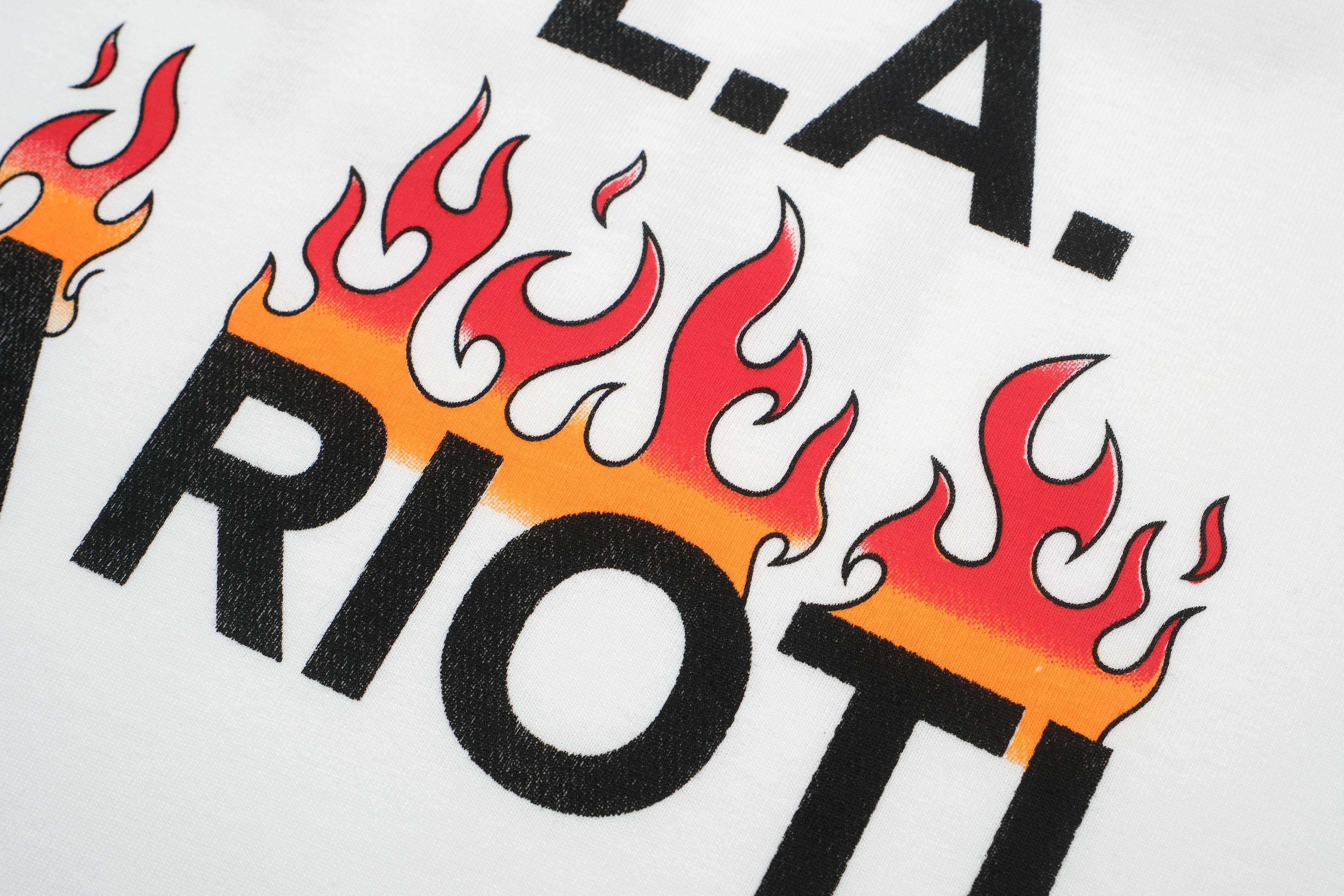 Футболка Gallery Dept. Visit L.A. It's A Riot "White" фото № 4