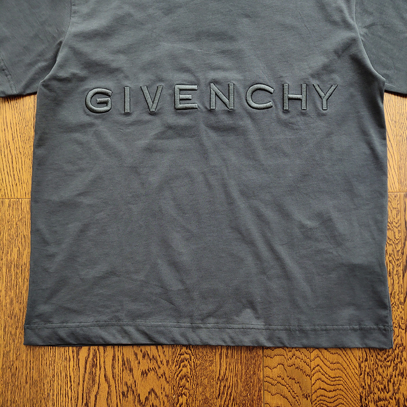 Футболка Givenchy Monochrome Text "Gray" фото № 3