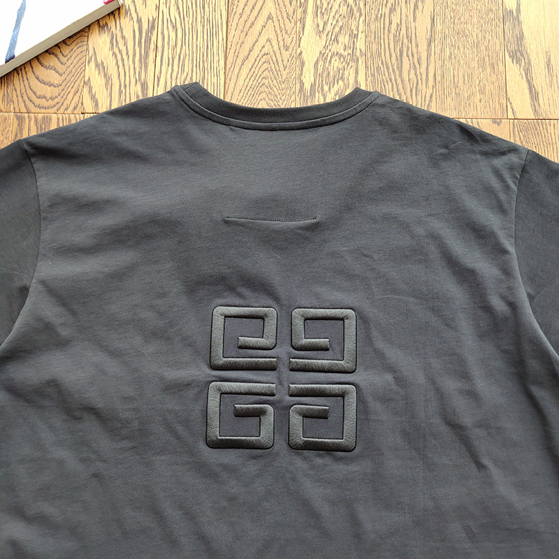 Футболка Givenchy Monochrome Text "Gray" фото № 5