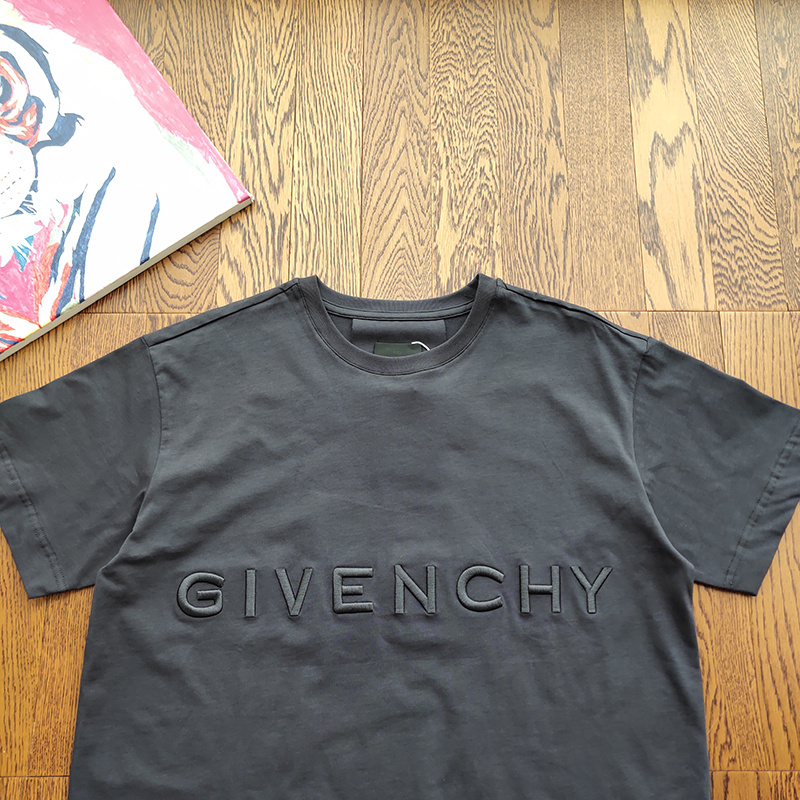 Футболка Givenchy Monochrome Text "Gray" фото № 6