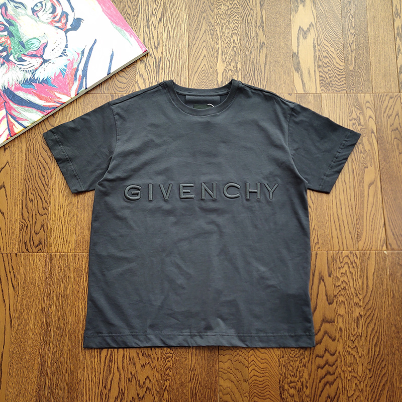 Футболка Givenchy Monochrome Text "Gray" фото № 8