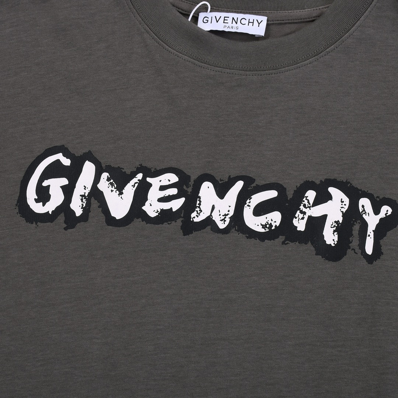 Футболка Givenchy With Decorative Logo "Gray" фото № 3