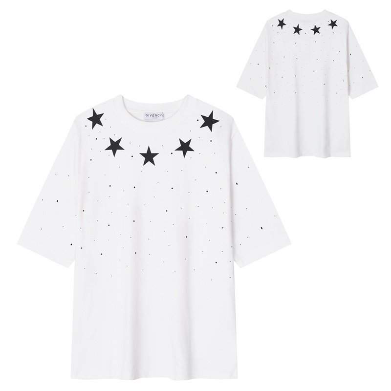 Футболка Givenchy Stars And Rhinestones Print "White" фото № 9