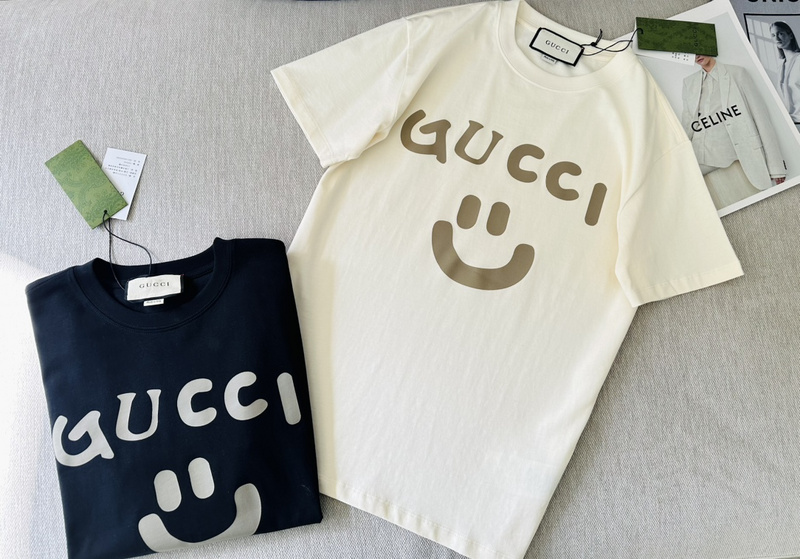 Футболка Gucci Logo And Smile "White" фото № 2