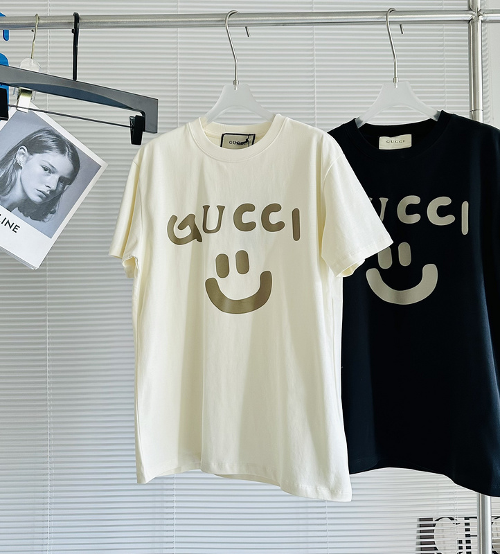 Футболка Gucci Logo And Smile "White" фото № 4