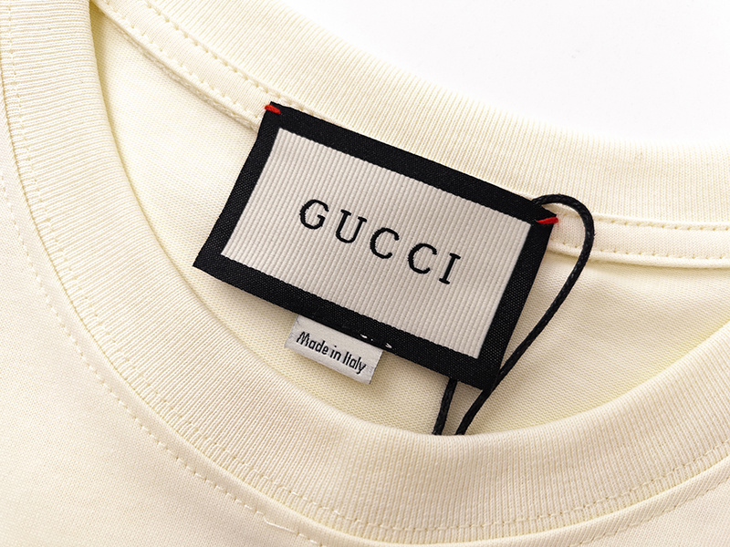 Футболка Gucci Inscription Real "Beige" фото № 3