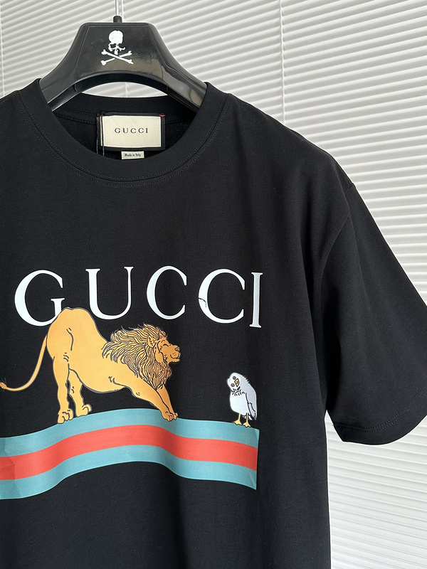 Футболка Gucci King Of The Beasts Print "Black" фото № 2