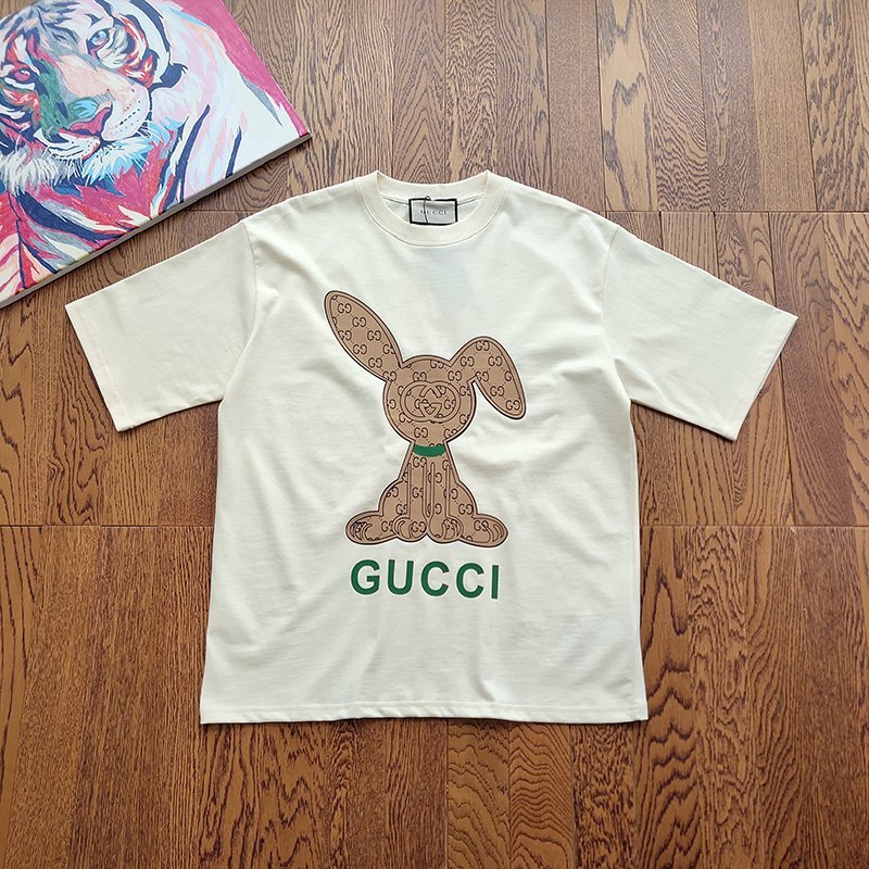 Футболка Gucci With Print "White" фото № 7