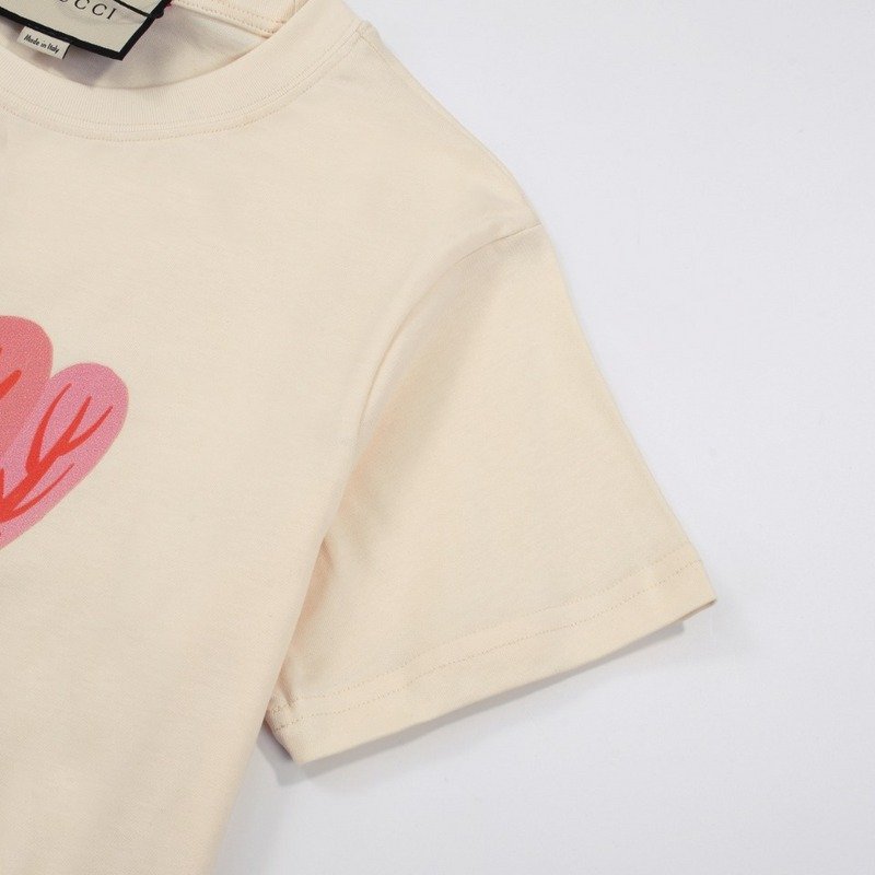 Футболка Gucci Lovebirds Hares Print "Cream" фото № 3