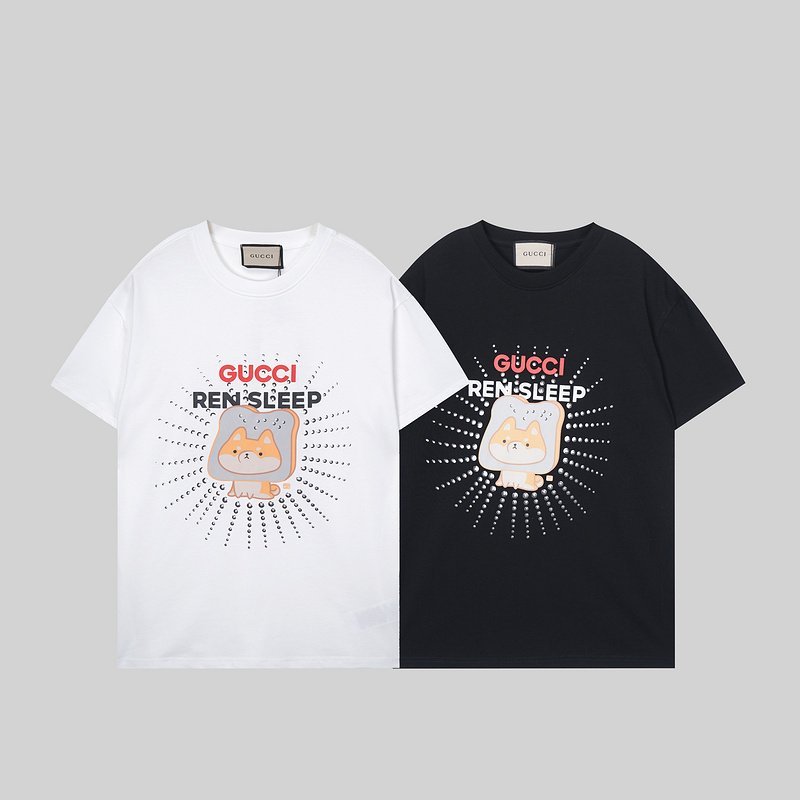 Футболка Gucci Ren Sleep "Black" фото № 2