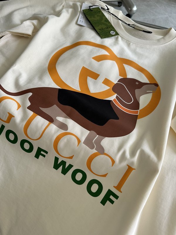 Футболка Gucci The Barking Dog "Cream" фото № 2