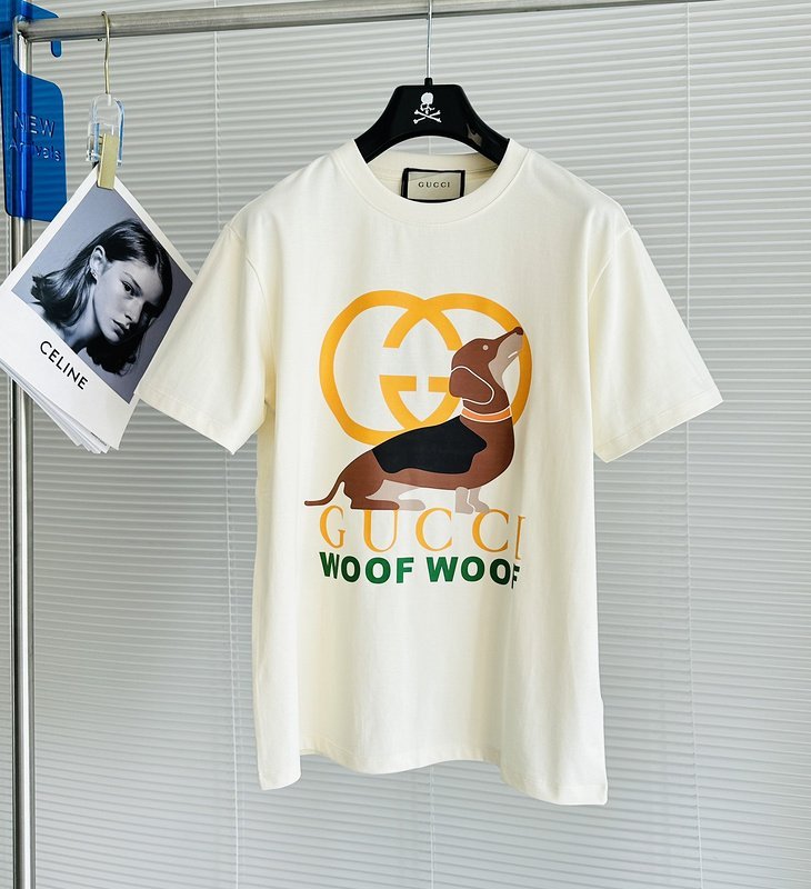 Футболка Gucci The Barking Dog "Cream" фото № 3
