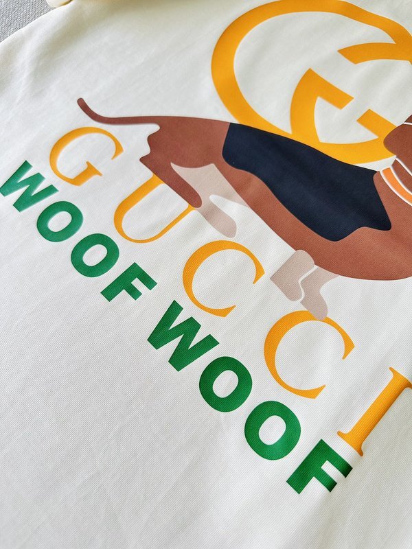 Футболка Gucci The Barking Dog "Cream" фото № 5