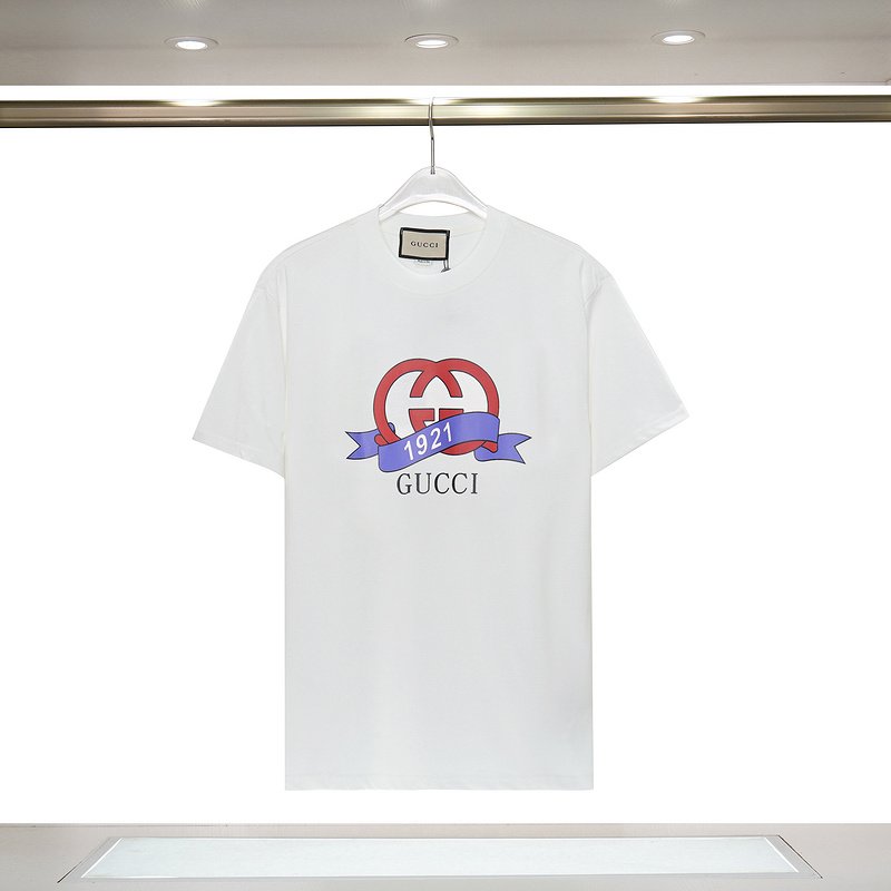 Футболка Gucci Red Logo With Ribbon "White" фото № 4