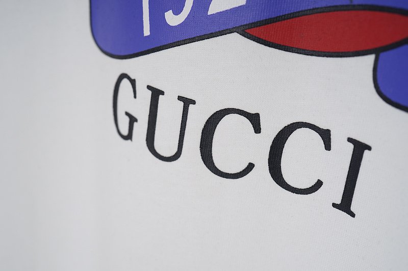 Футболка Gucci Red Logo With Ribbon "White" фото № 6