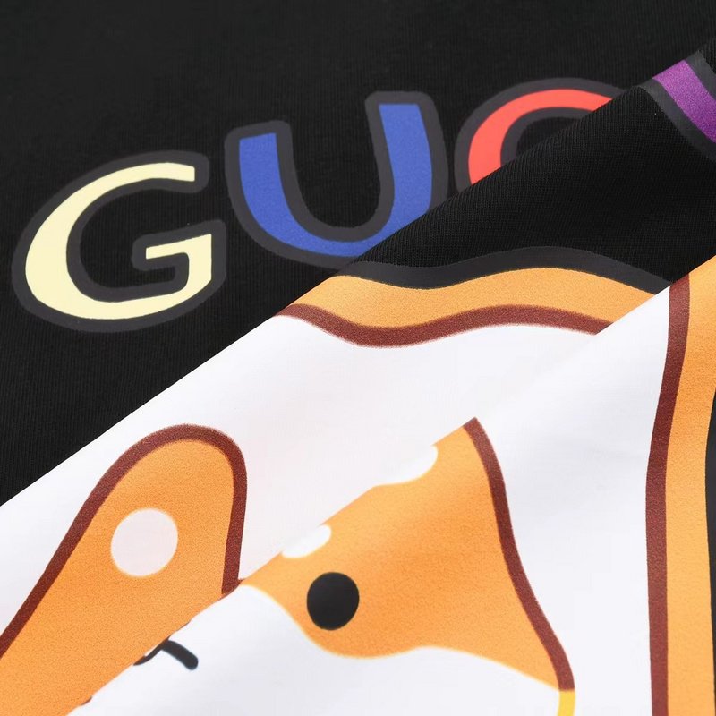 Футболка Gucci Dog With Bread - Print "Black" фото № 6