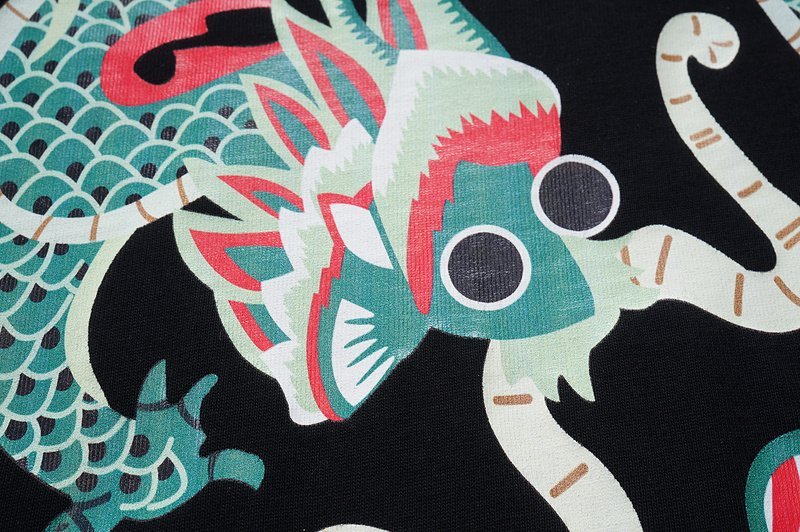 Футболка Gucci Logo And Dragon Print "Black" фото № 6