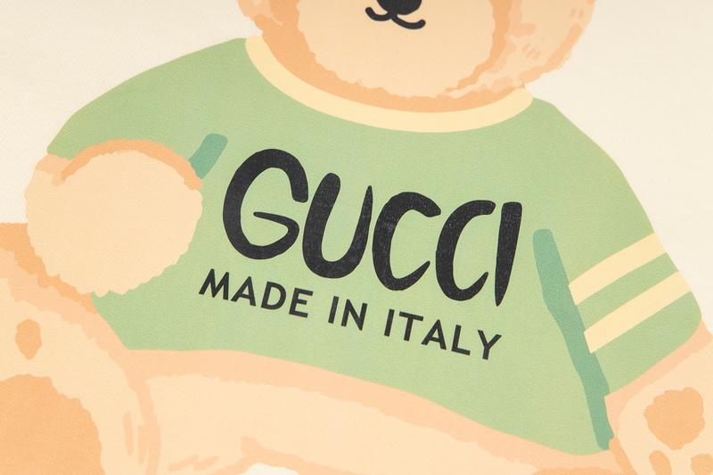 Футболка Gucci Teddy Bear Print "Beige" фото № 3