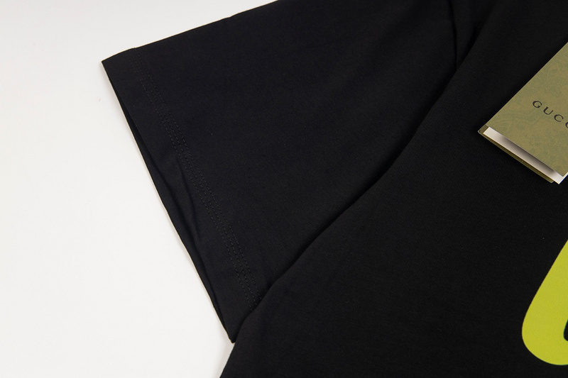 Футболка Gucci Gucci Green Logo "Black" фото № 2