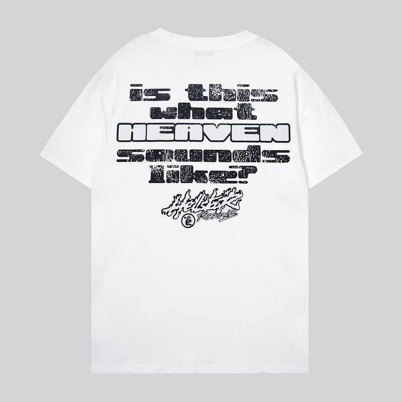 Футболка Hellstar Man With Headphones And Glasses "White" фото № 2