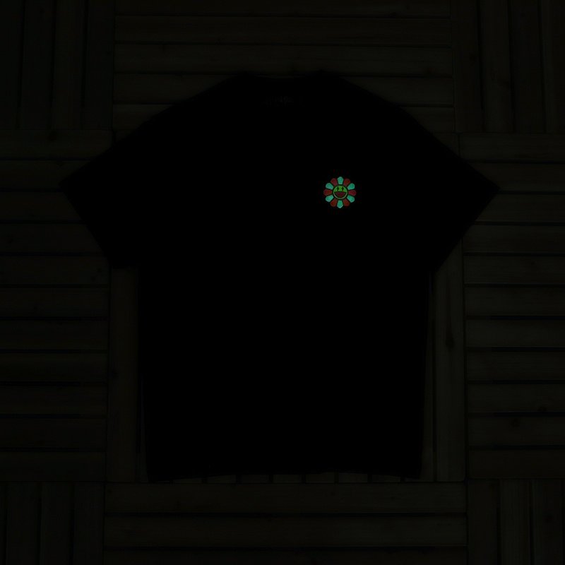 Футболка JBalvin Flower With Red Petals "Black" фото № 8