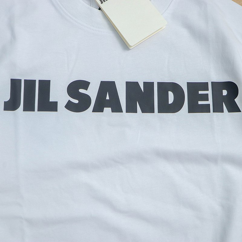 Футболка Jil Sander Wide Front Logo "White" фото № 3