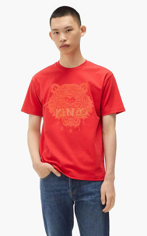 Футболка Kenzo Tiger Print "Red" фото № 5