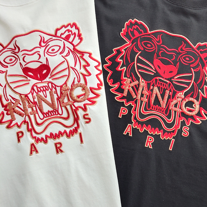Футболка Kenzo Red Tiger Print "White" фото № 3