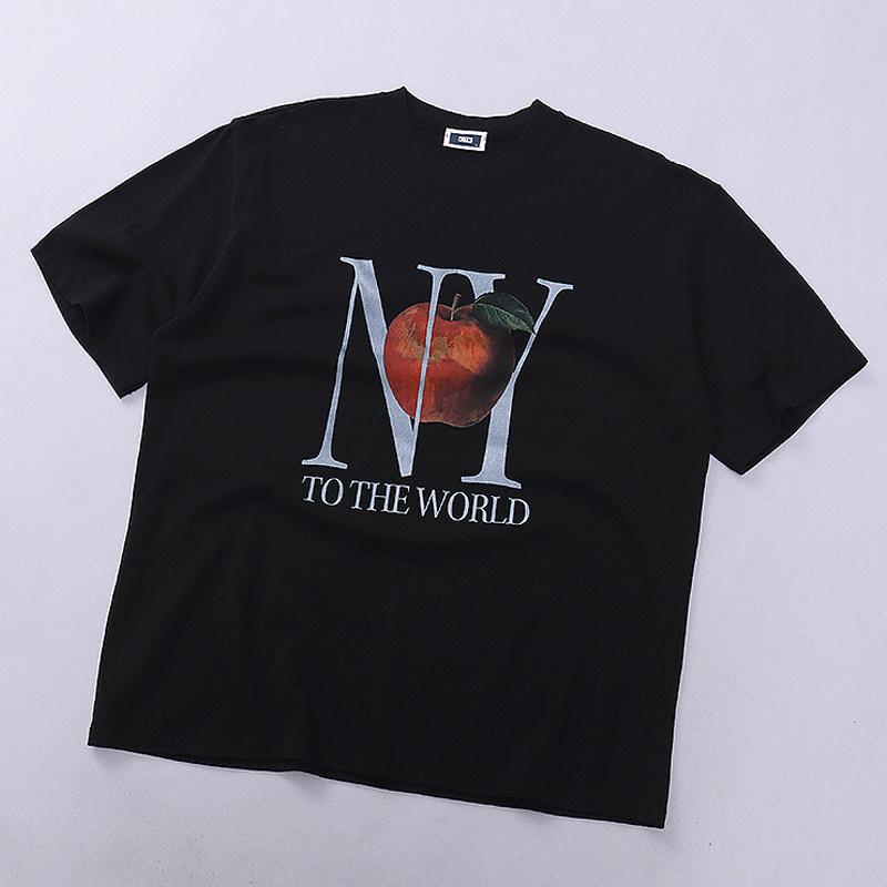 Футболка Kith NY Apple to the World "Black" фото № 2