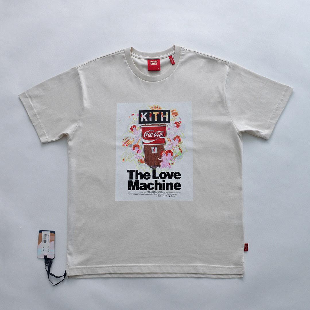 Футболка Kith Coke Love Machine "White Milk" фото № 2