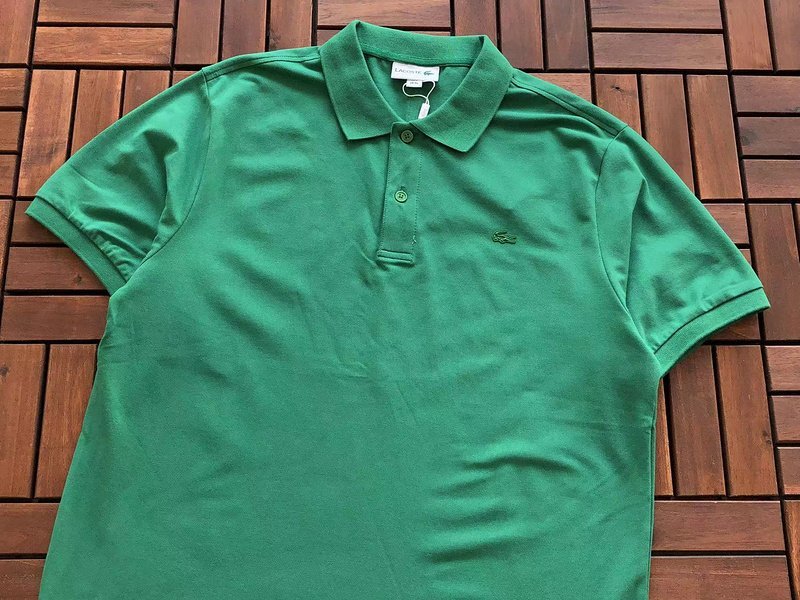 Поло Lacoste Plain With Embroidered Small Logo "Green" фото № 2