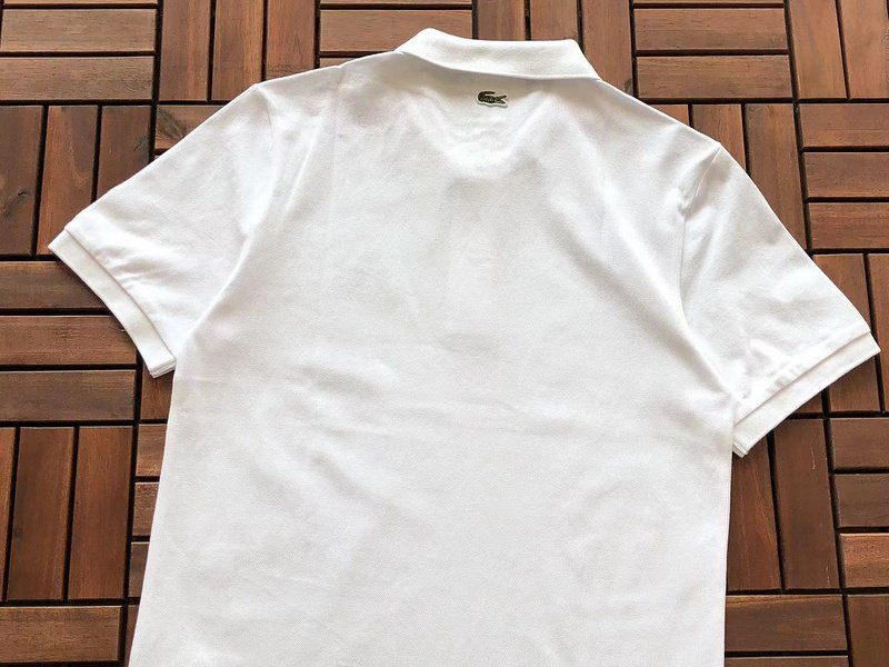 Поло Lacoste Small Crocodile Print - In Overalls "White" фото № 5