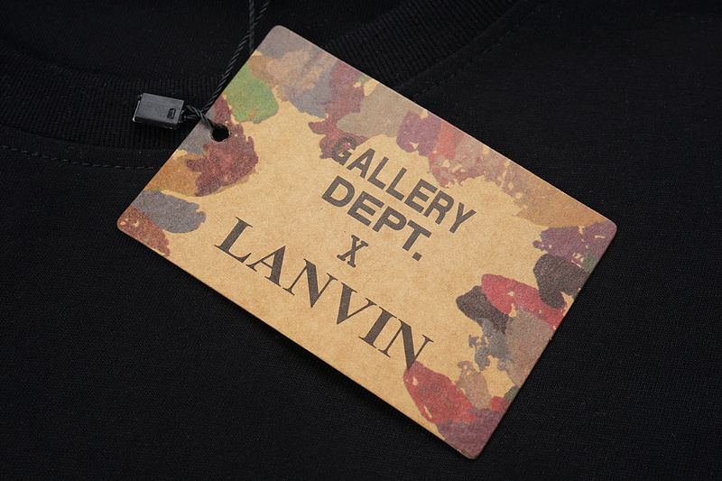 Футболка Lanvin X Gallery Dept Logo "Black" фото № 9