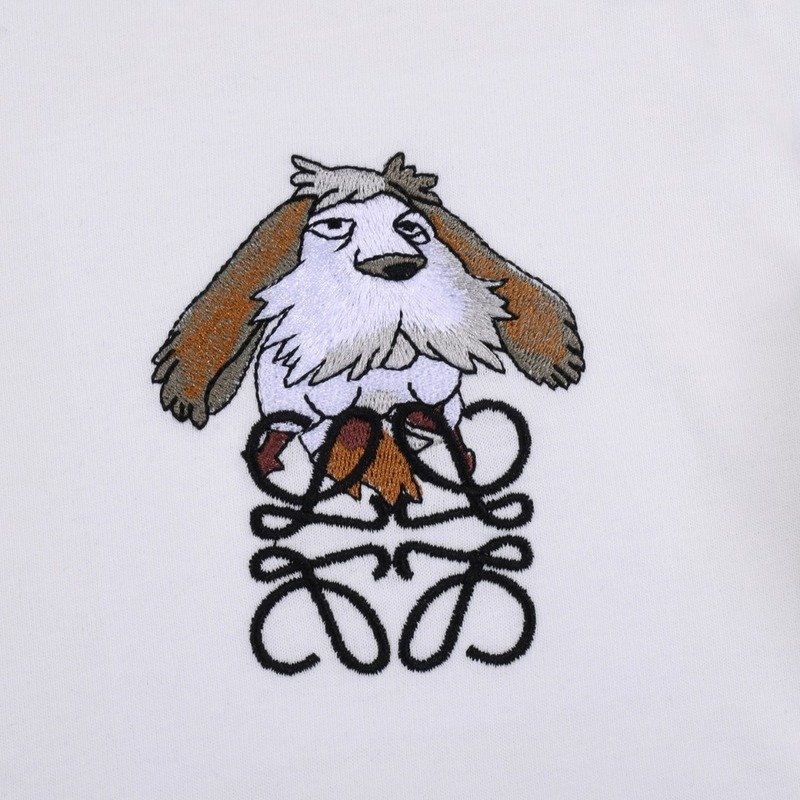 Футболка Loewe The Logo And The Old Dog "White" фото № 2