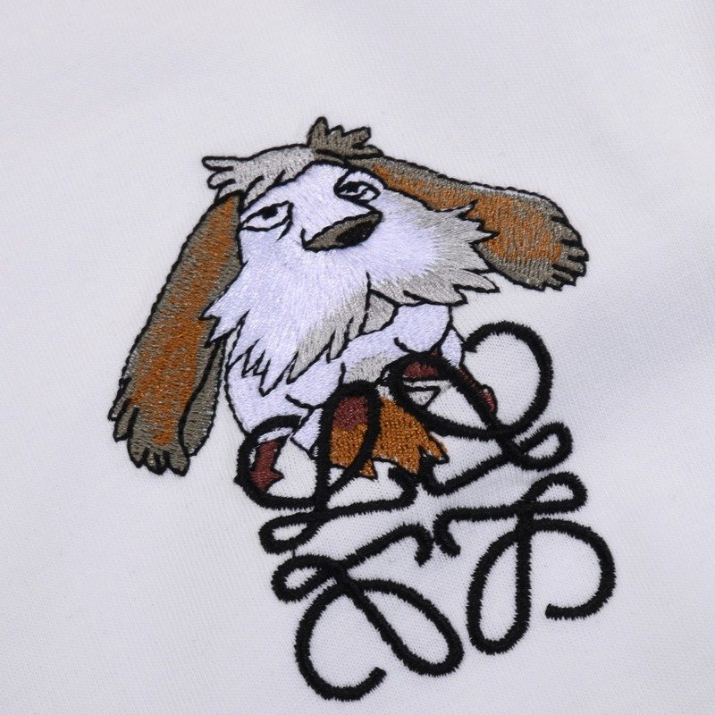 Футболка Loewe The Logo And The Old Dog "White" фото № 3