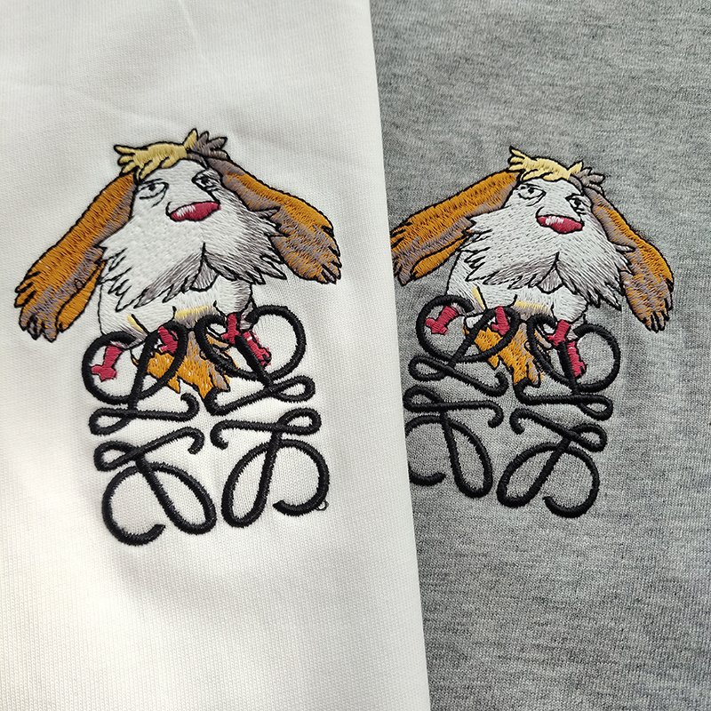 Футболка Loewe The Dog Guarding The Logo "White" фото № 3