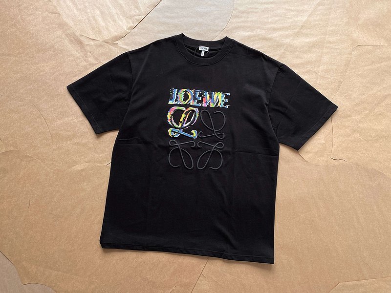 Футболка Loewe Colorful Logo "Black" фото № 3