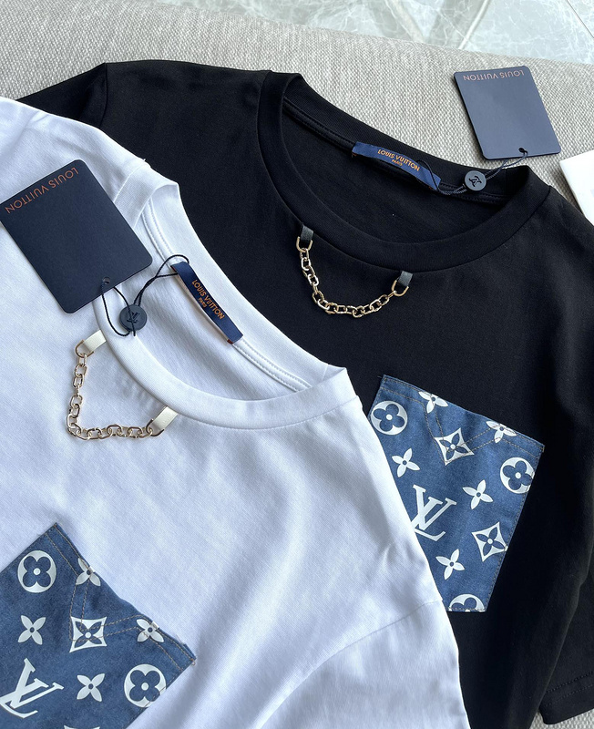 Футболка Loius Vuitton Pocket "White" фото № 5