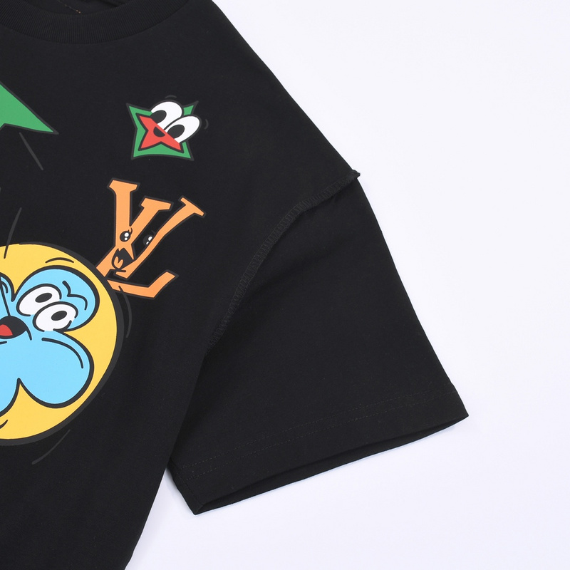 Футболка Louis Vuitton Green Airplane And Logo "Black" фото № 3