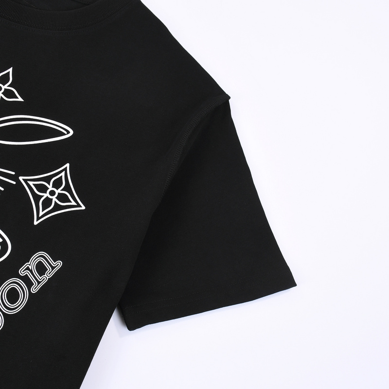 Футболка Louis Vuitton Hare With Emblems "Black" фото № 6