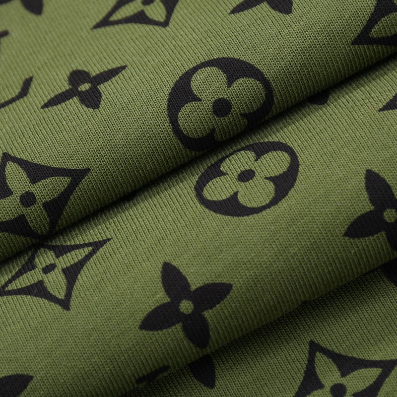 Футболка Louis Vuitton Monogram Fragments "Green" фото № 3