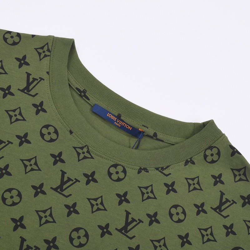 Футболка Louis Vuitton Monogram Fragments "Green" фото № 6