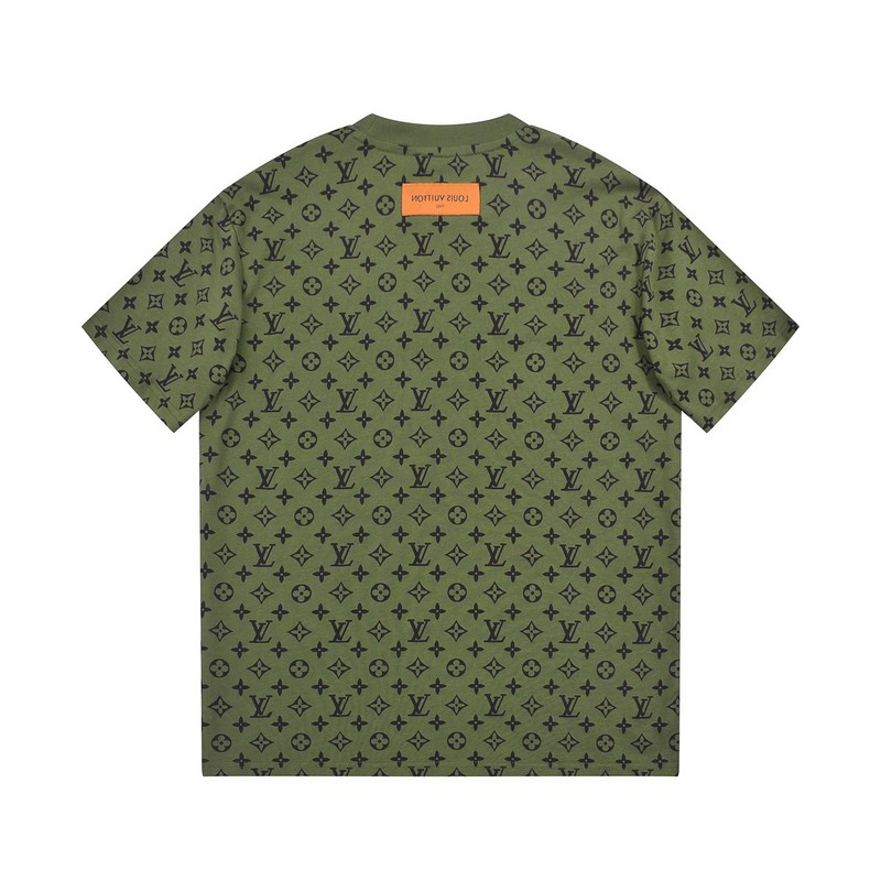 Футболка Louis Vuitton Monogram Fragments "Green" фото № 5