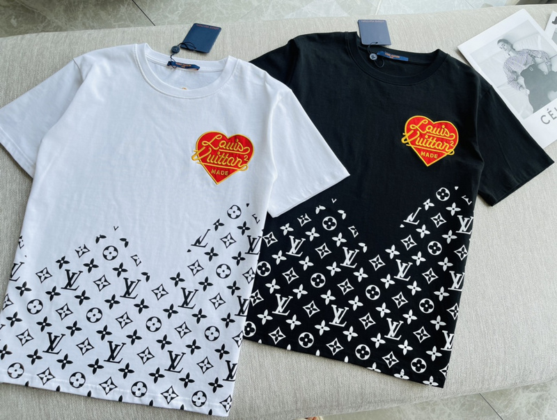 Футболка Louis Vuitton Jacquard Heart "White" фото № 2