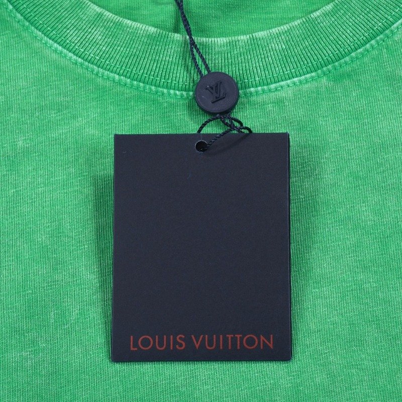 Футболка Louis Vuitton Skeleton And Raven On The Logo "Green" фото № 4