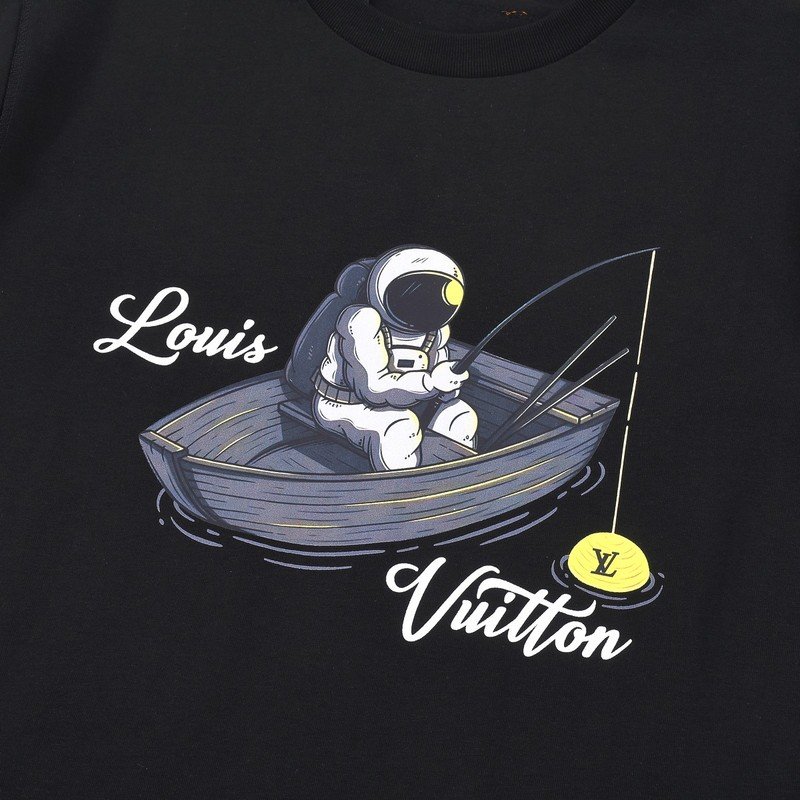 Футболка Louis Vuitton Cosmonaut In A Boat "Black" фото № 7