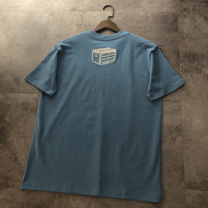 Футболка Louis Vuitton Embroidered Picture And Logo "Blue" фото № 3