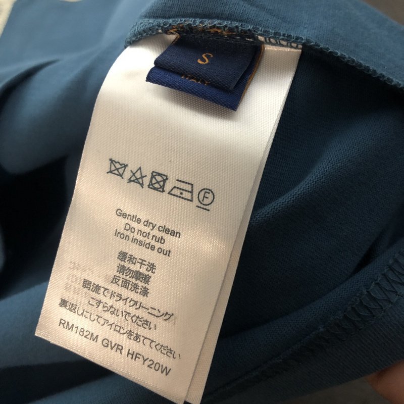 Футболка Louis Vuitton Embroidered Picture And Logo "Blue" фото № 6